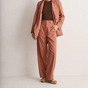 NWT Madewell The Neale Straight-Leg Pant in Drapeweave in Dried Rose
